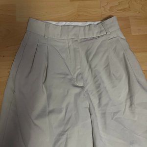 Cream Wide Leg Pants